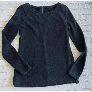 J. Crew Tunic Sweatshirt w/ Side Slits & Back Zipper - Women's SIZE M